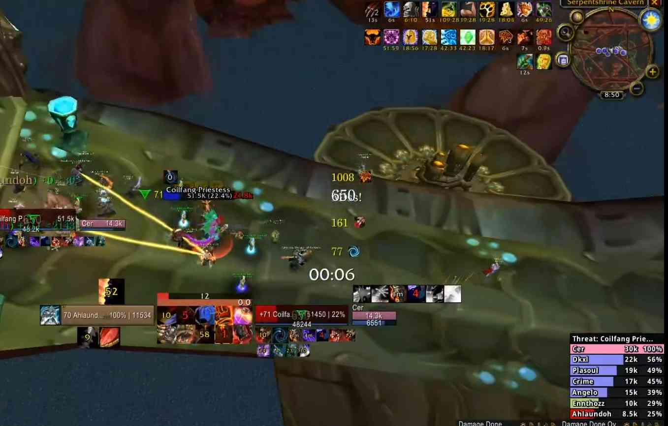 魔兽世界TBC：毒蛇神殿开荒攻略，坦克至关重要，小心瓦斯琪