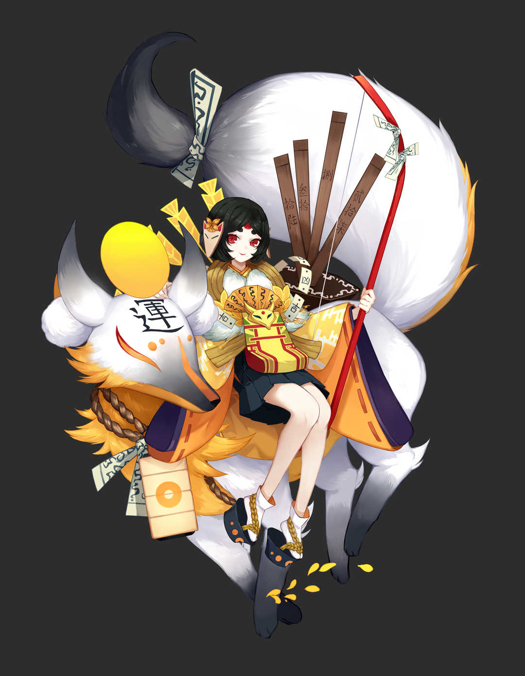 唯美奇幻之旅《阴阳师》精美角色和建模高清立绘，原画插图欣赏