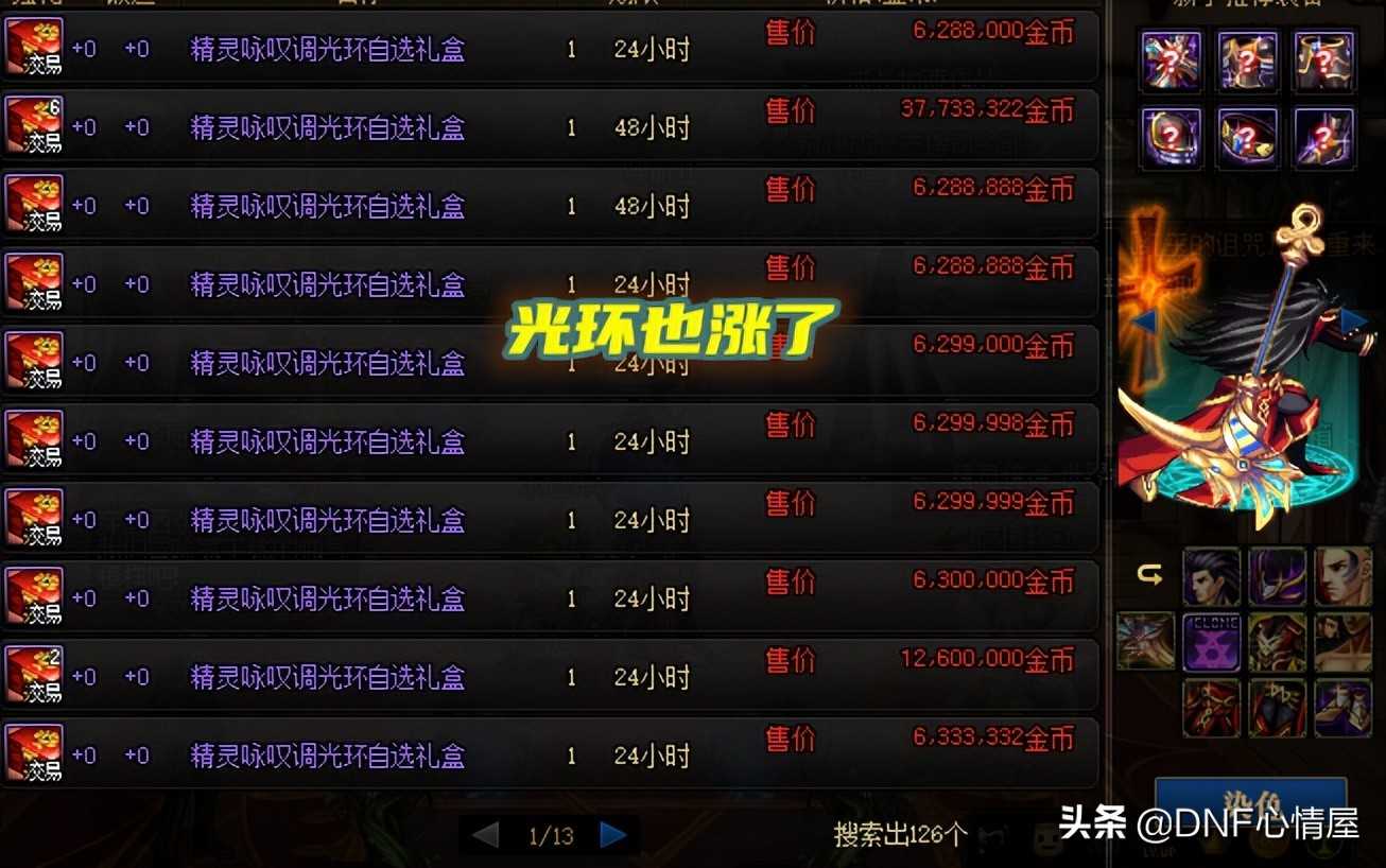 DNF：分解装扮能出可交易徽章！时装拍卖行涨了，商人已开始行动