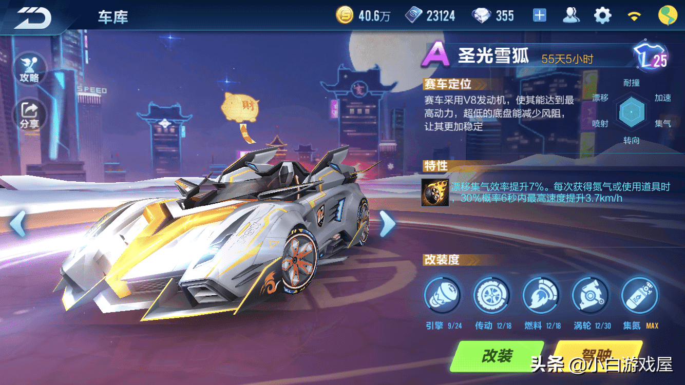 QQ飞车手游：竞速实战A车选择排名，极光与雪狐成为平民首选