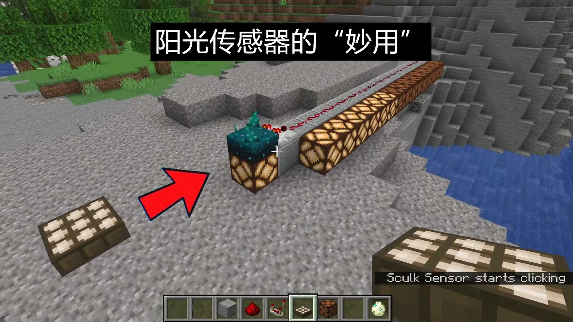 我的世界：1.19“幽匿感测体”震动的有趣玩法！鸡下蛋也不放过？