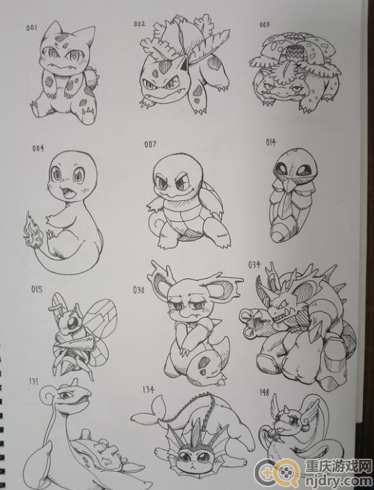 口袋妖怪忠实训练师绘本分享,玩家手画绘本来一起欣赏一下把