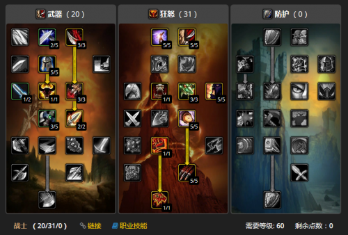 魔兽世界狂暴战天赋加点顺序-狂暴战天赋加点推荐